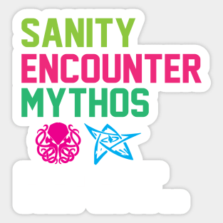 Arkham Horror Sanity, Encounter, Mythos, Repeat Board Game Graphic - Tabletop Gaming Sticker